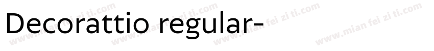 Decorattio regular字体转换
